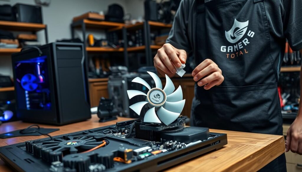 Limpieza de ventilador y aplicación de pasta térmica