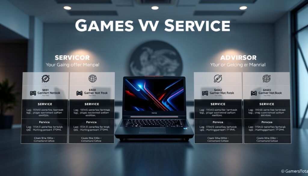 Comparativa Servicios Notebook Gamer