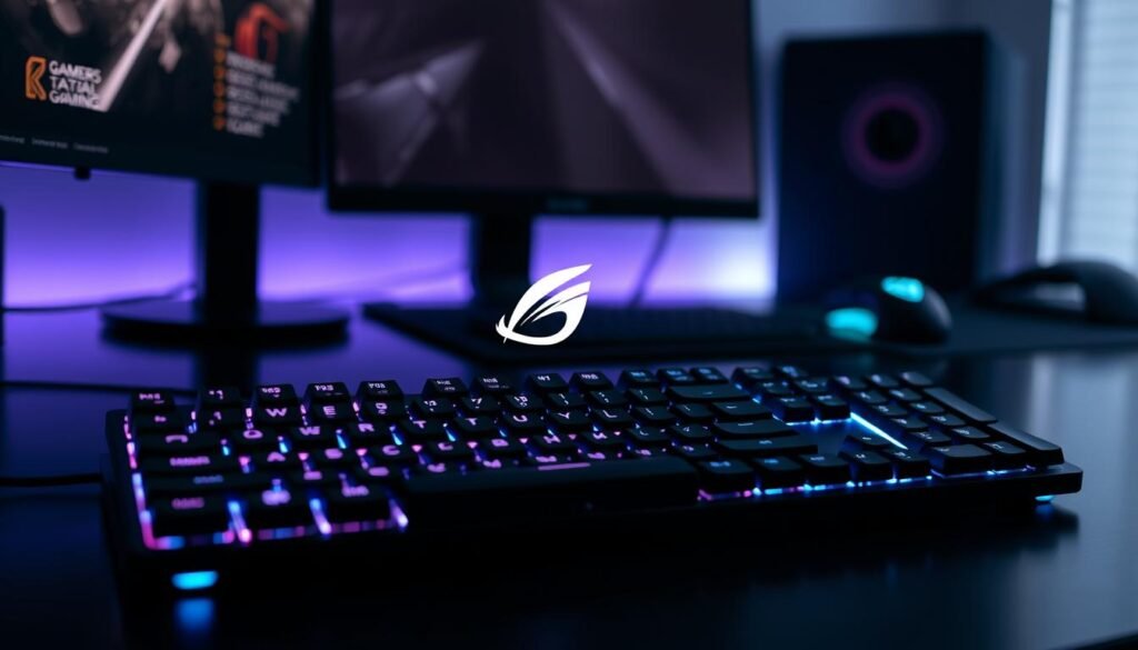 Teclado gamer con retroiluminación